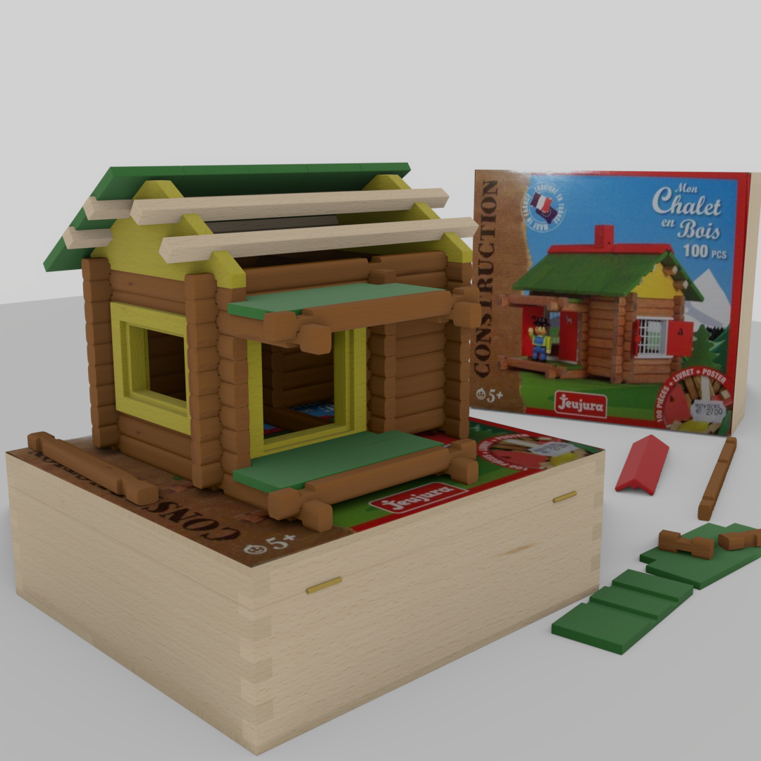 Wooden building game Swiss chalet preview image 6
